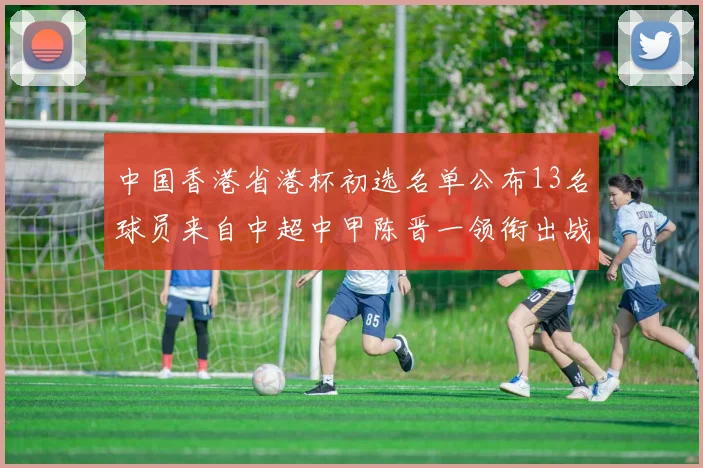 中国香港省港杯初选名单公布13名球员来自中超中甲陈晋一领衔出战