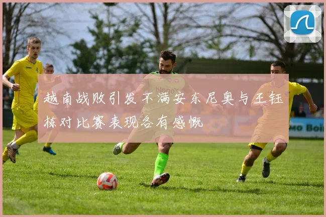 越南战败引发不满安东尼奥与王钰栋对比赛表现各有感慨